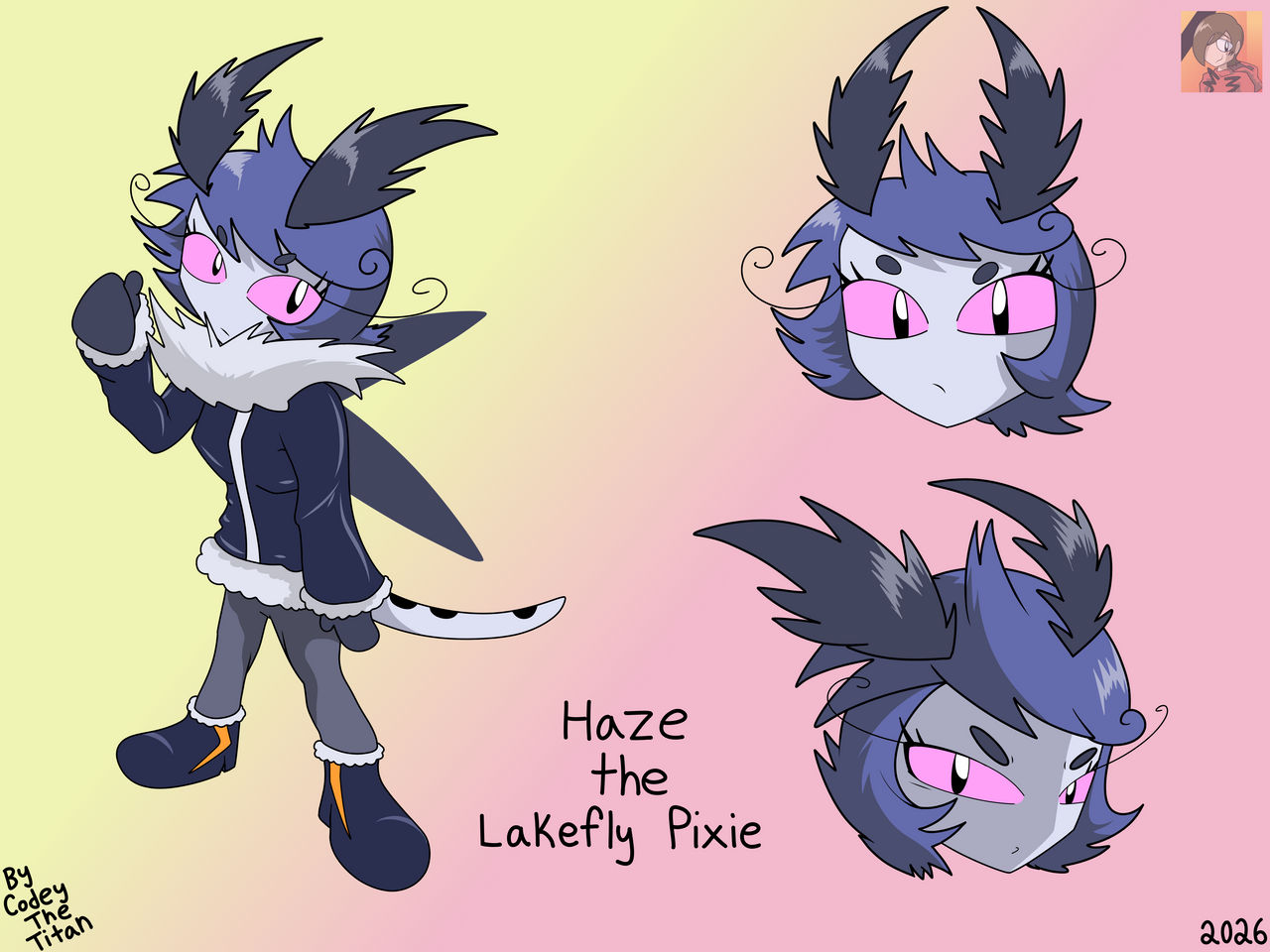 Haze the Lakefly Pixie OC (Concept Art)