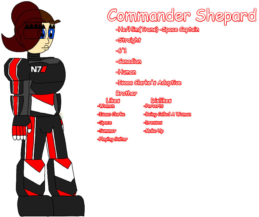 Commander Shepard Ref Sheet by WereFuntimeFoxy on DeviantArt