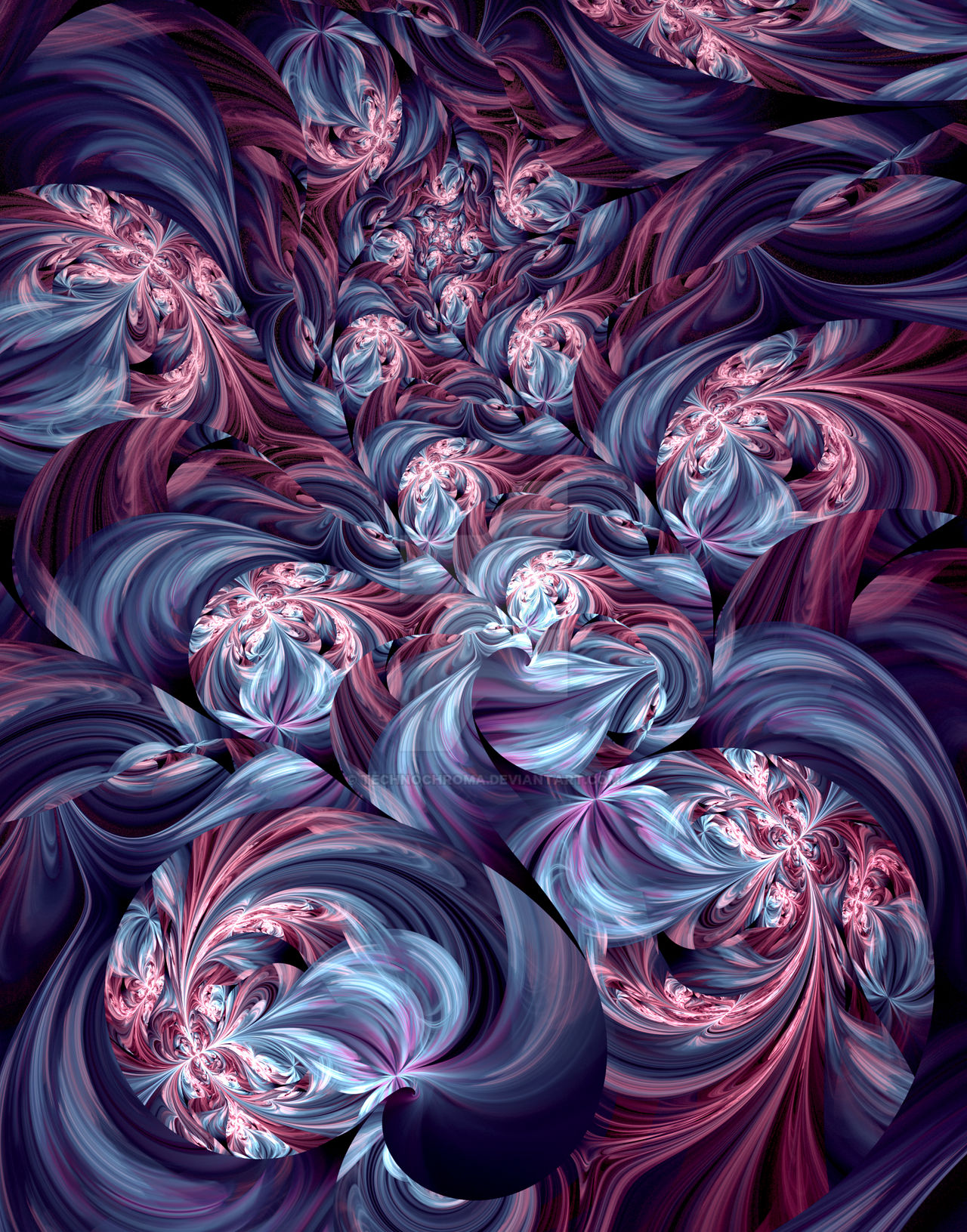 Blue Raspberry Swirl by technochroma on DeviantArt