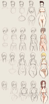 How to Draw Curvy Bodies