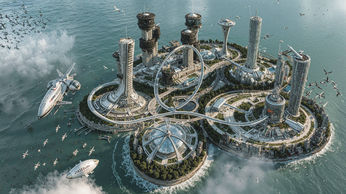 Deviantart Future City Future 05D V3a by Alex3D2023 on DeviantArt