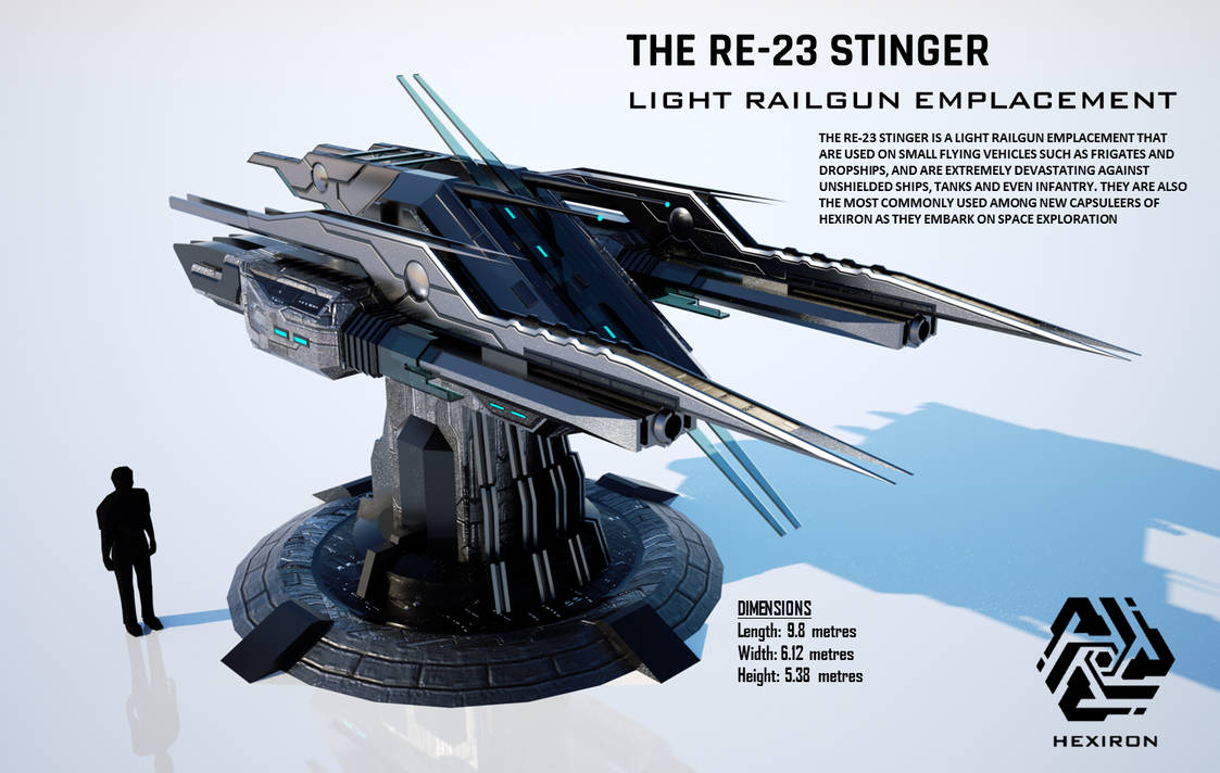 RE-23 Stinger Light Railgun Emplacement (FULL HD) by Duskie-06