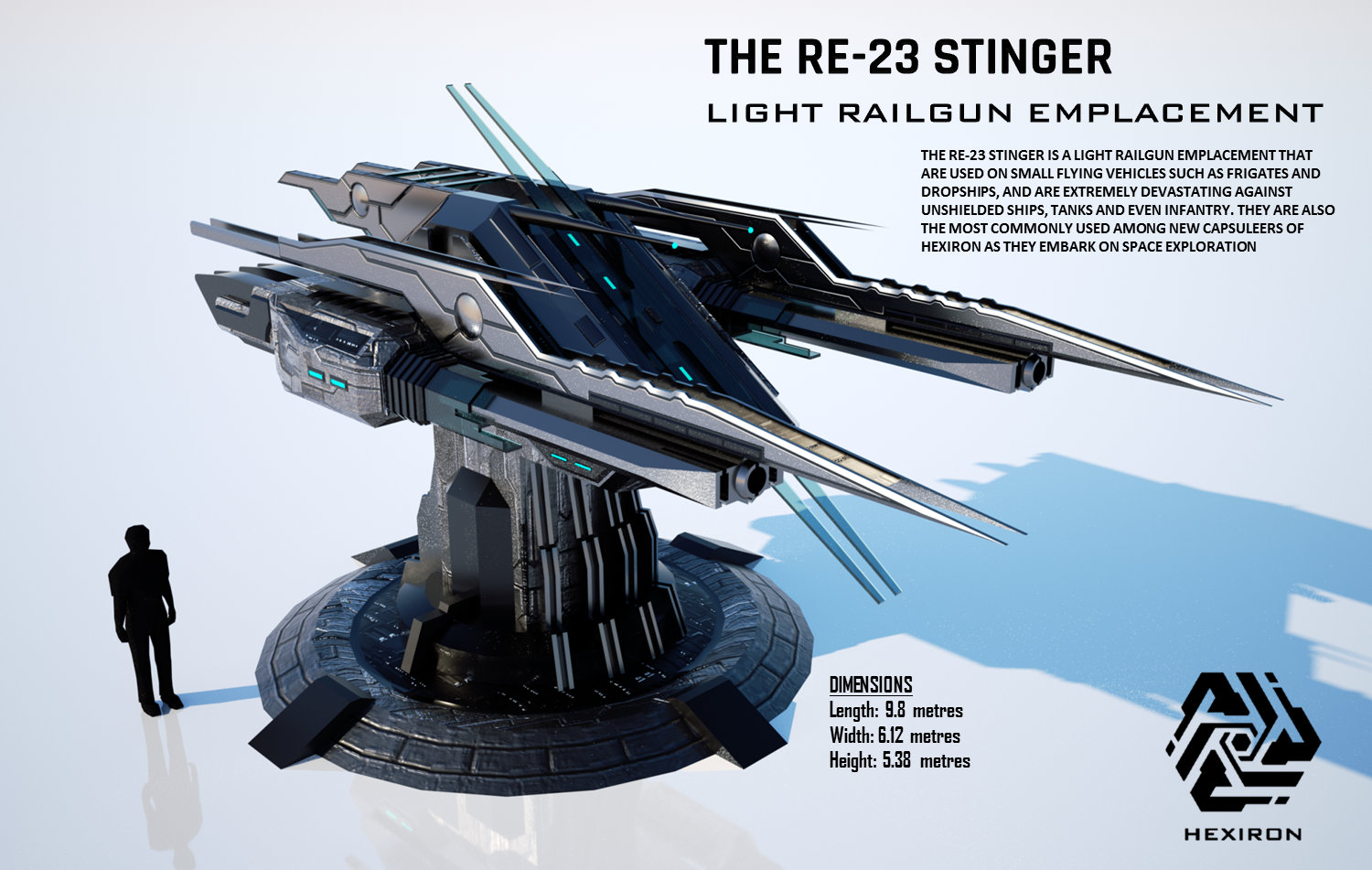 RE-23 Stinger Light Railgun Emplacement (FULL HD)