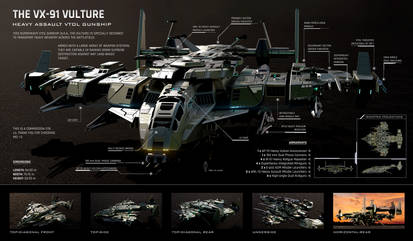 VX-91 Vulture - Heavy Assault Gunship (Commission)