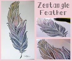 Zentangle Feather