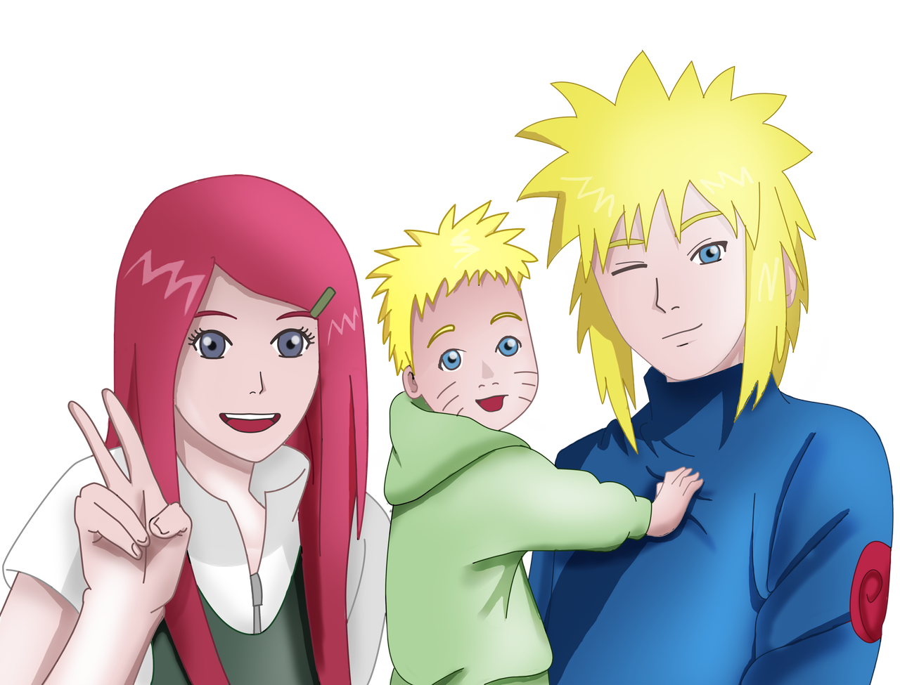 Naruto and Minato by lubiga on DeviantArt