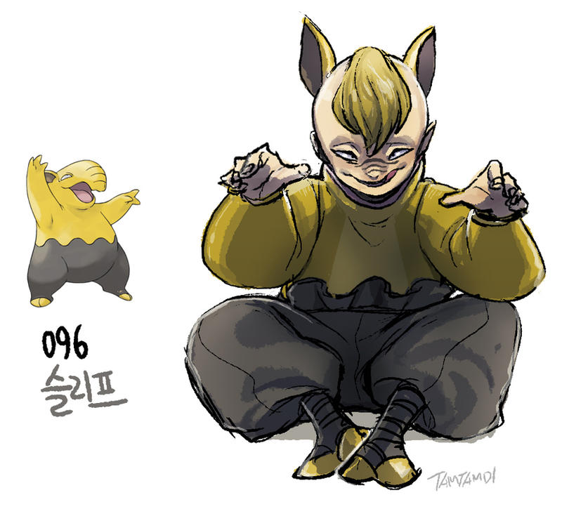 096.Drowzee by tamtamdi on DeviantArt