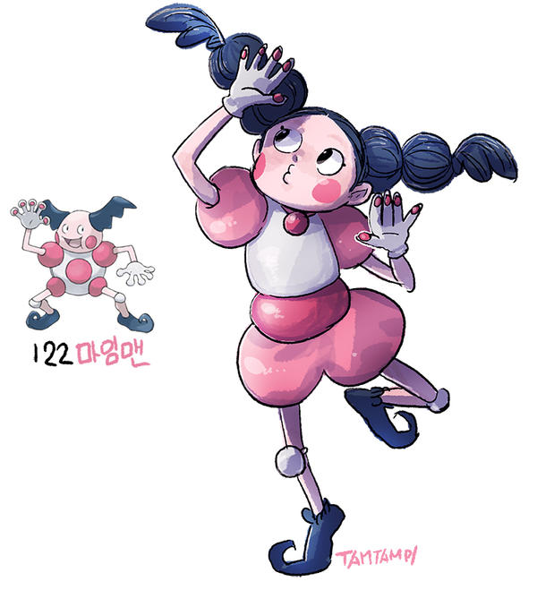 122.Mr. Mime by tamtamdi on DeviantArt