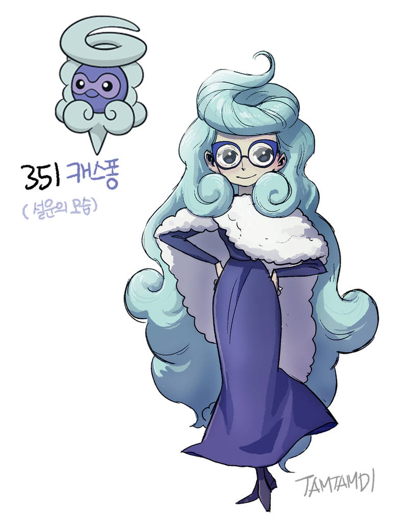 351.Castform(Snowy Form) by tamtamdi on DeviantArt