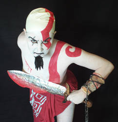 Female Kratos cosplay