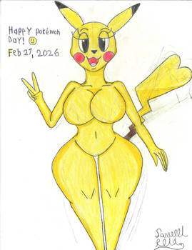 Anthro Pikachu (Pokemon day 2026)