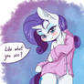 Ponies in shirts. Rarity