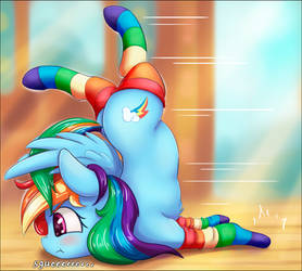 Ponies in socks. Rainbow Dash