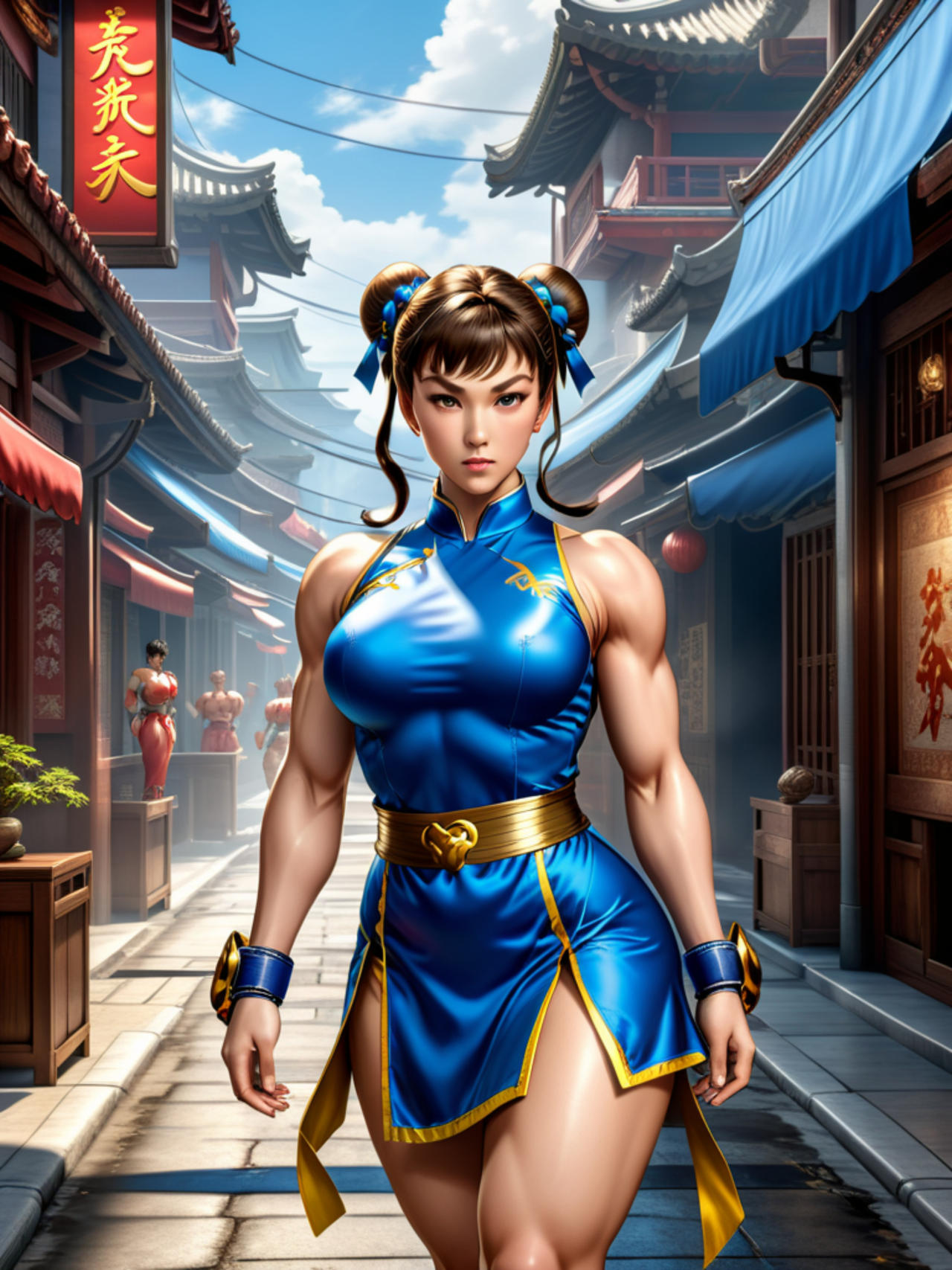Li Posting Chun Li by AzraelSeraph on DeviantArt