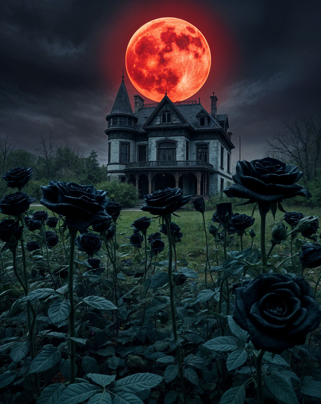 Haunted Gate Roses Rose Garden by AzraelSeraph on DeviantArt