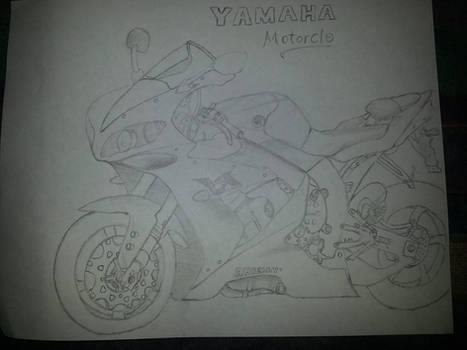 Yamaha Motorcycle Drawing