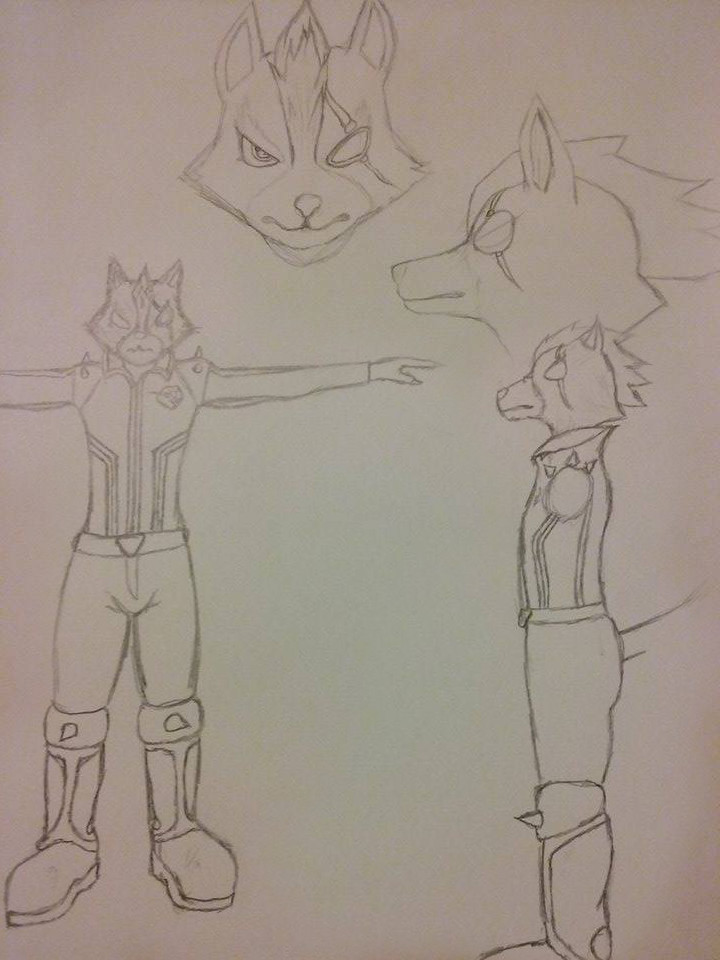 StarFox Zero: Wolf O'Donnell Quick Sketch + Update