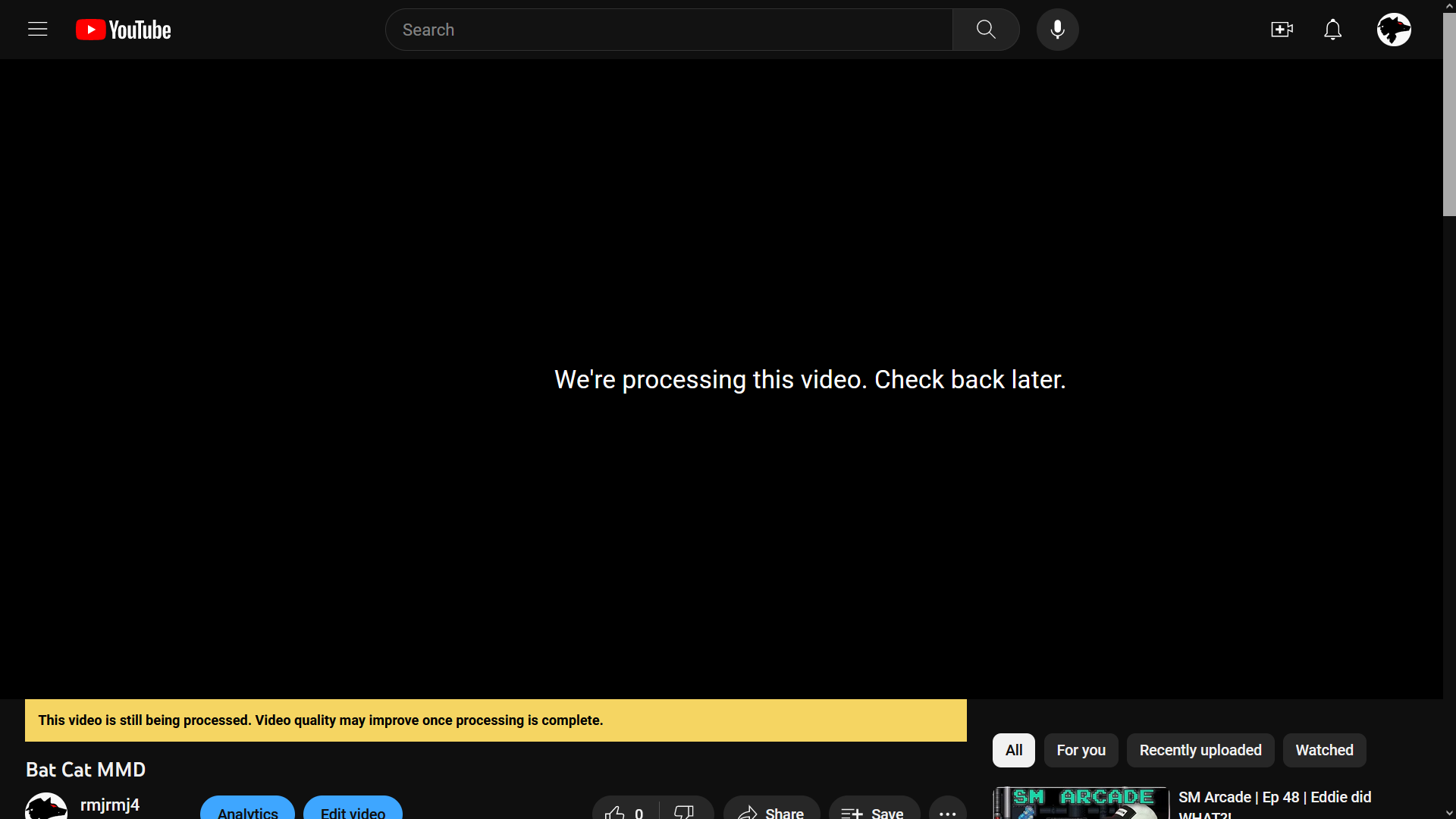 The YouTube Buffer Video Page