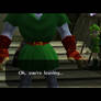 Adult Link getting Saria Ocarina