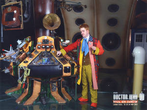 6th Doctor in his TARDIS