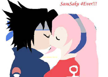 Sasusaku kiss by Kakashi-and-Coco