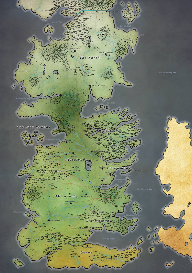 Map of Westeros by smileymaps on DeviantArt