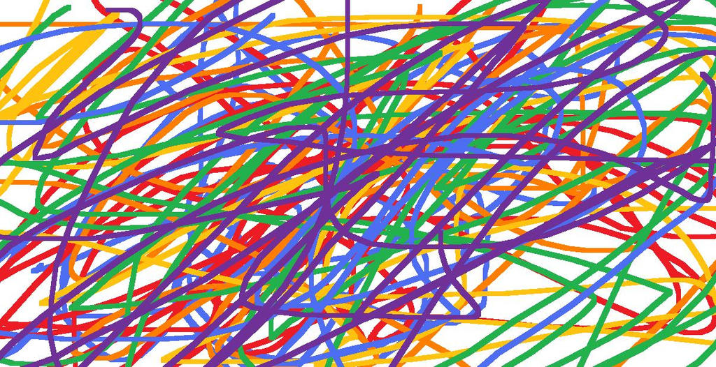Rainbow Tangled String by blueangel94424 on DeviantArt