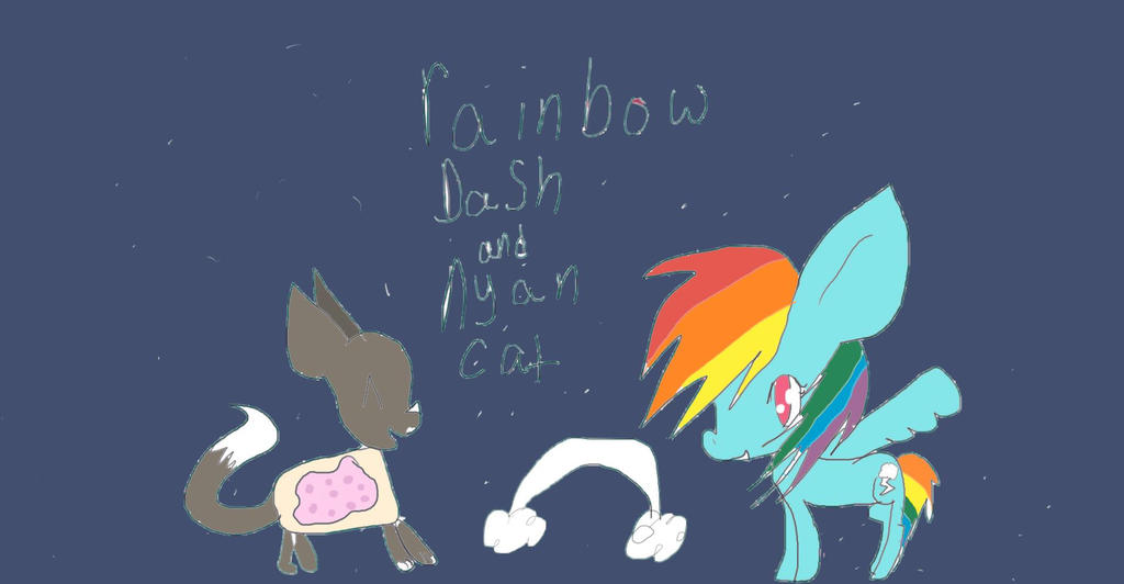 Rainbow Dash And Nyan Cat