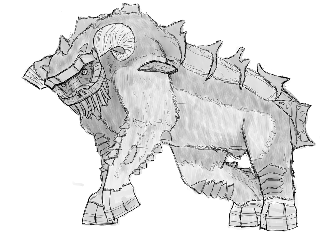 Quadratus Colossus Sketch by HeroCardboardCosplay on DeviantArt