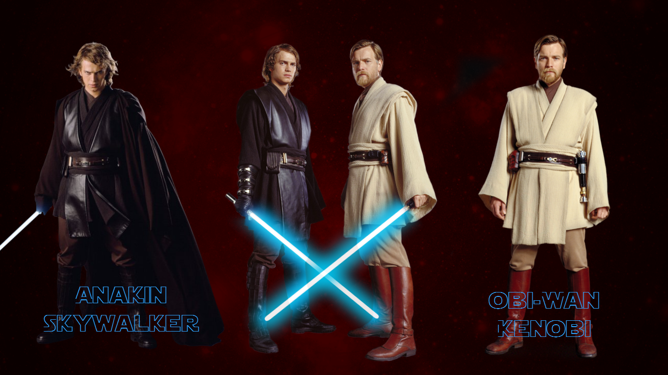Anakin and Obi-Wan Wallpaper 1 by HeroCardboardCosplay on DeviantArt Anakin and Obi-Wan Wallpaper 1 by HeroCardboardCosplay on DeviantArt