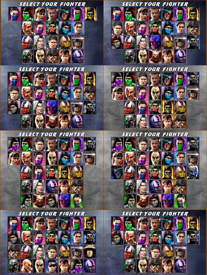 MKX Selection Screen by molim on DeviantArt