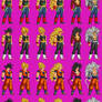 Goku, Bardock, and Turles