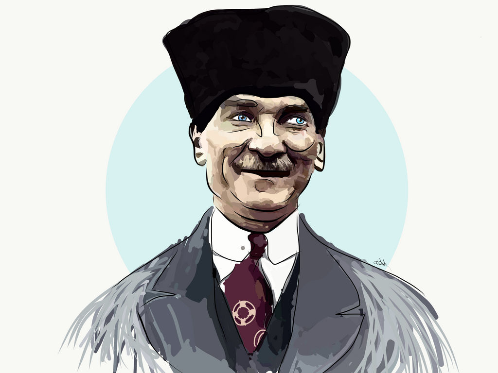 Mustafa Kemal Ataturk Vector Art by offpffoff on DeviantArt