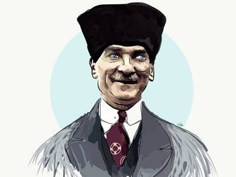 Mustafa Kemal Ataturk Vector Art