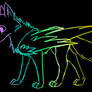 rainbow wolf