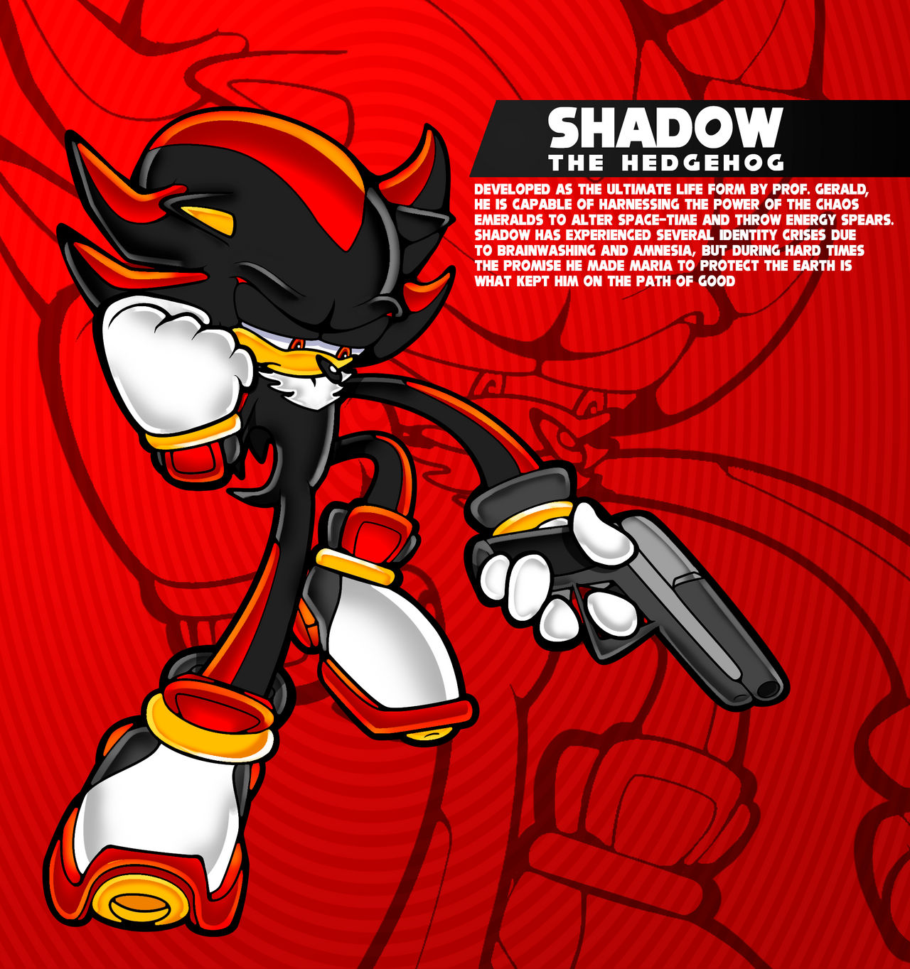 Character Profile - Shadow The Hedgehog by IrreverentToast on DeviantArt