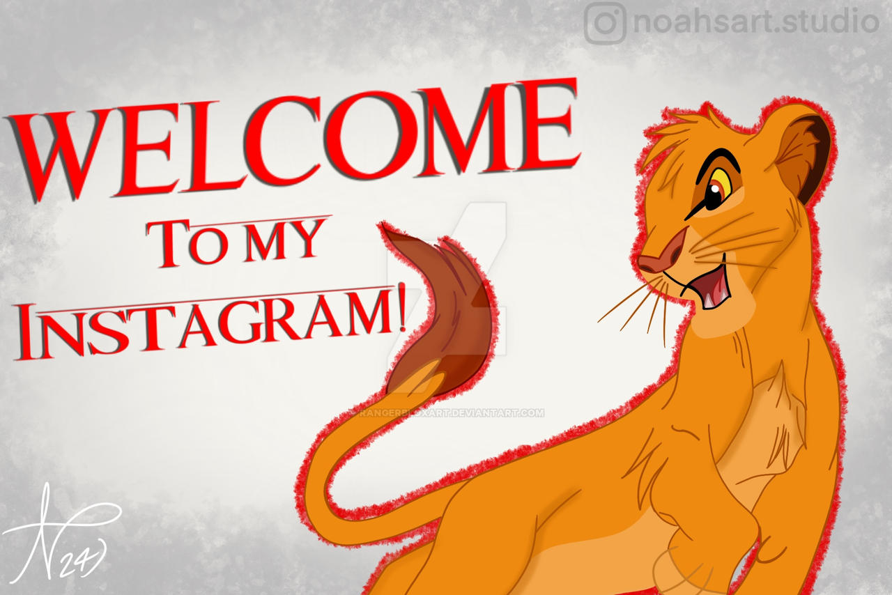 Instagram Welcome: Simba! by RangerBloxArt on DeviantArt