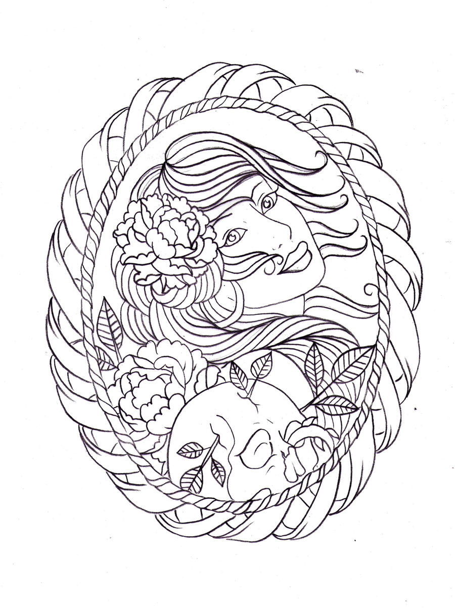 Frame tattoo design 2 by NevermoreInk on DeviantArt
