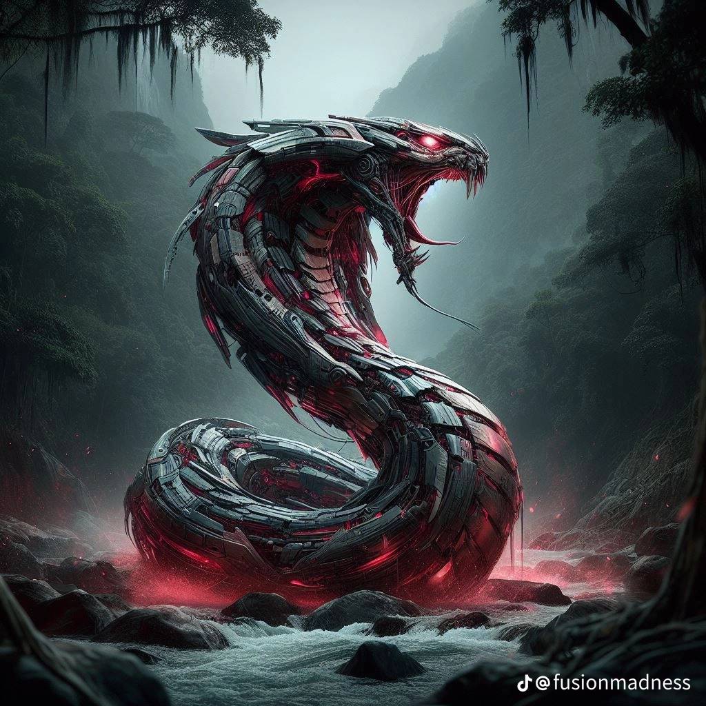 Mecha snake by feglez on DeviantArt