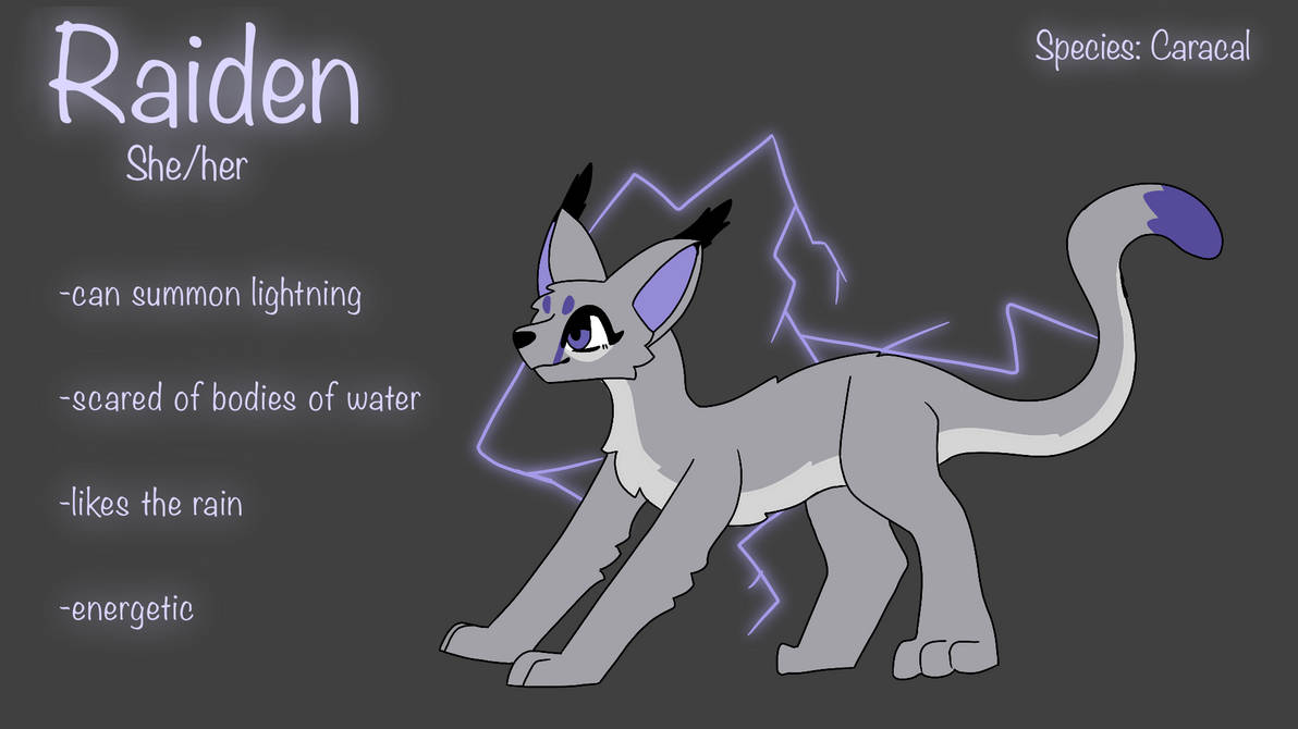 Raiden ref sheet by WillowTheParrotwing on DeviantArt