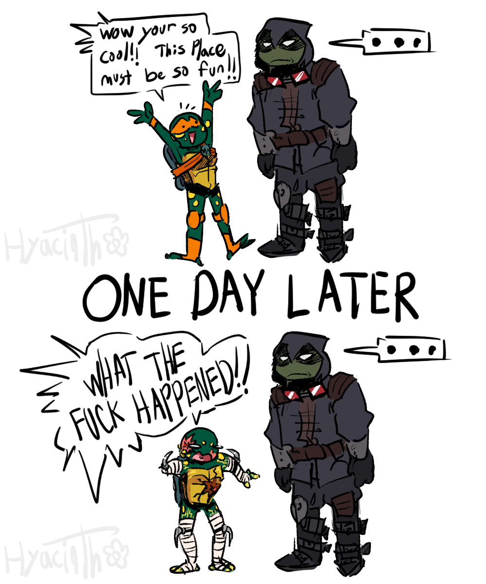 Fnf Mikey Rottmnt Rottmnt Mikey chilling with Last Ronin Mikey by HyacinthsTears on ...