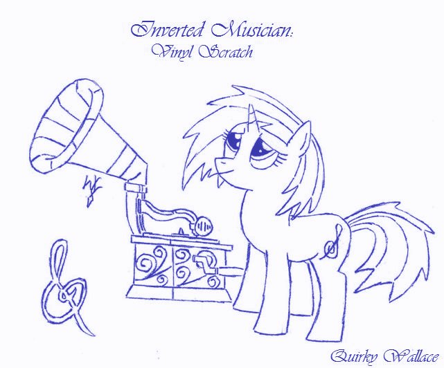 Inverted Musician: Vinyl Scratch