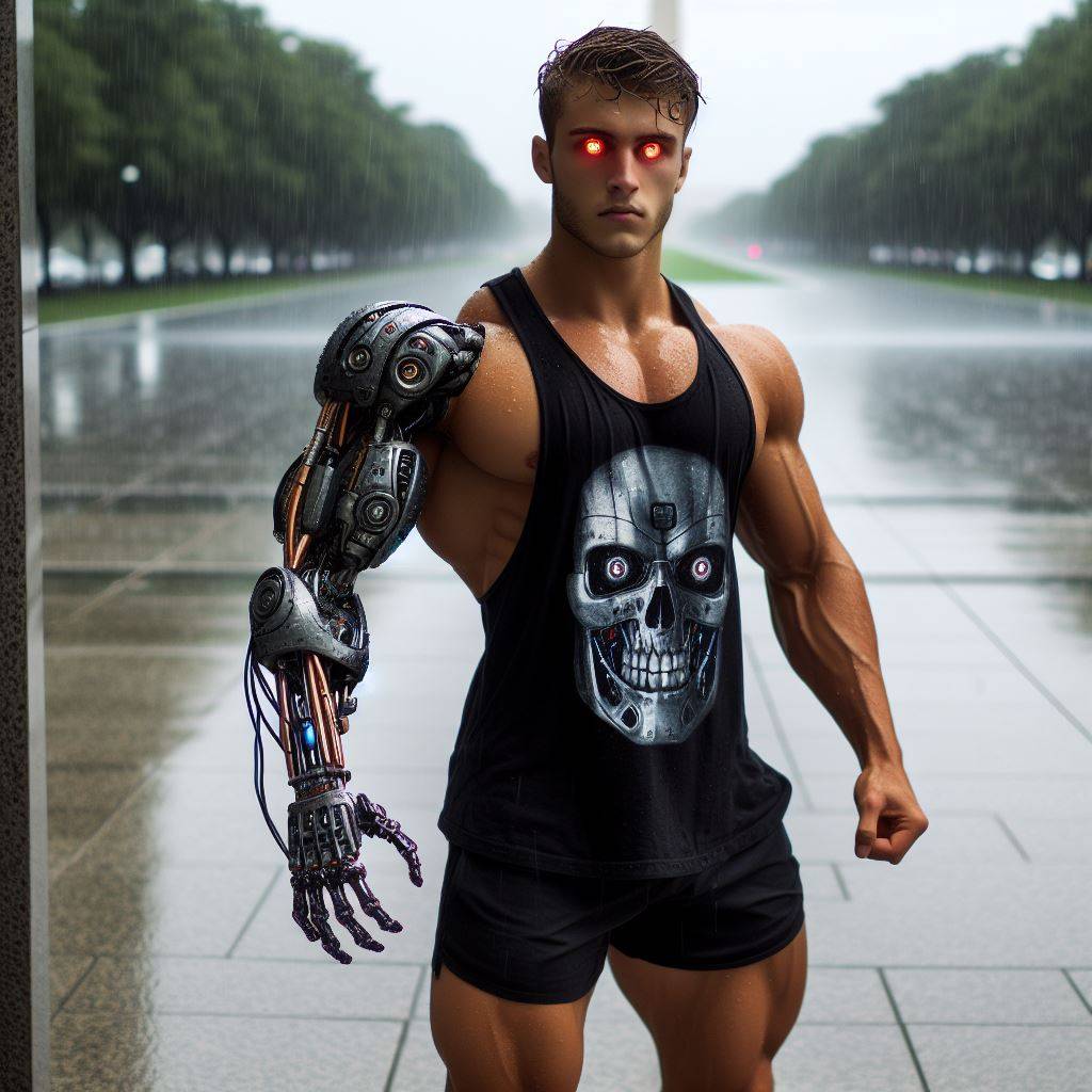 Terminator Human Model Terminator fan gets turned into a Terminator. by InnocentCyborg on ...