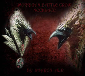 Morrigan Battle Crow necklace