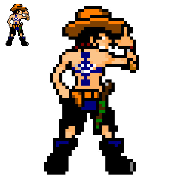 Ace D Portgas In 8 Bits By Skenmeinaart On Deviantart Ace D Portgas In 8 Bits By Skenmeinaart On Deviantart