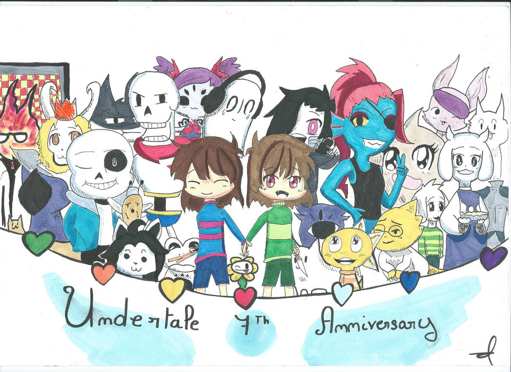 undertale 7th anniversary by Undyne360 on DeviantArt