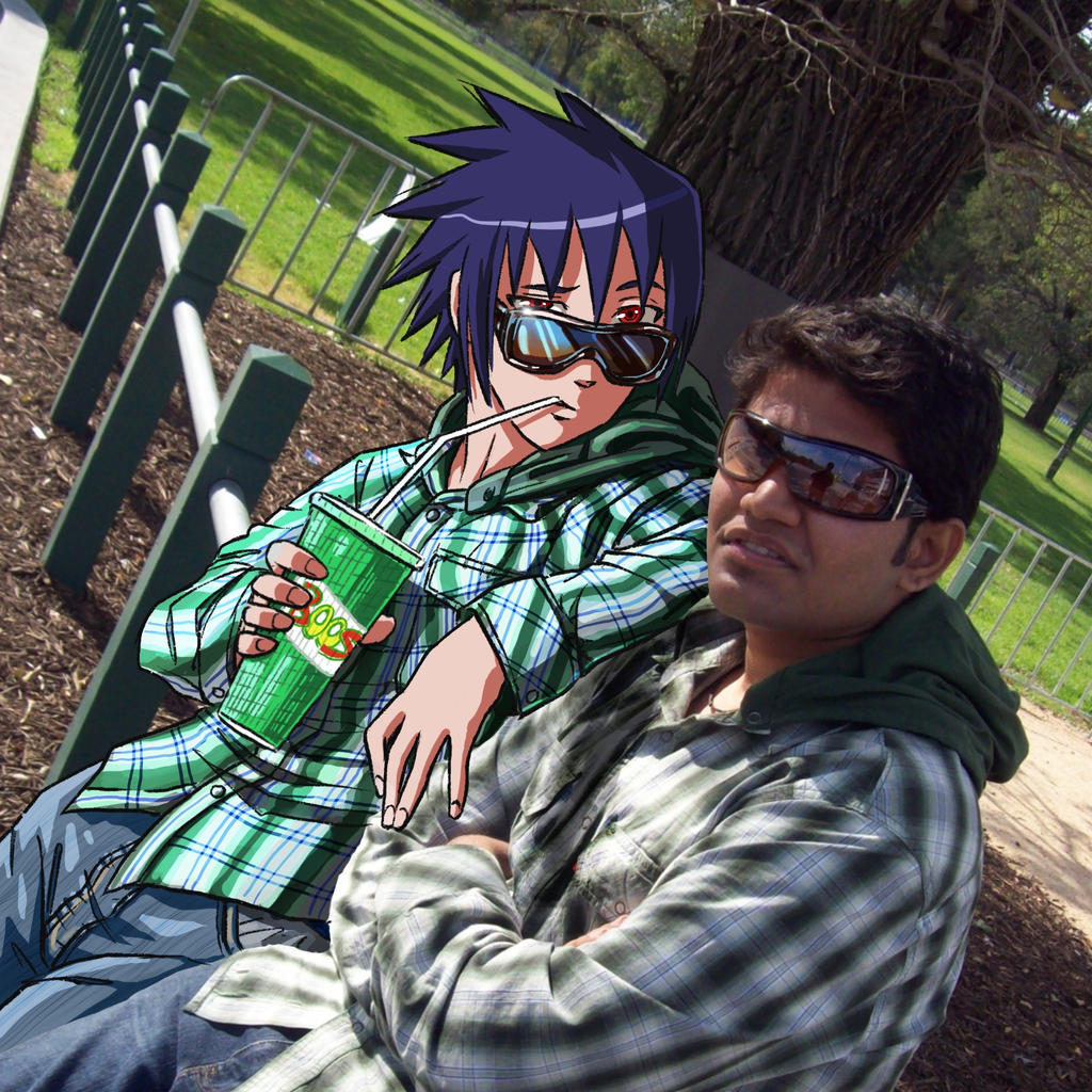 Chilling time with Sasuke at MCG by arunairdraws on DeviantArt