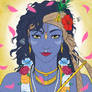 Digital Painting: Vrindavana Krishna!