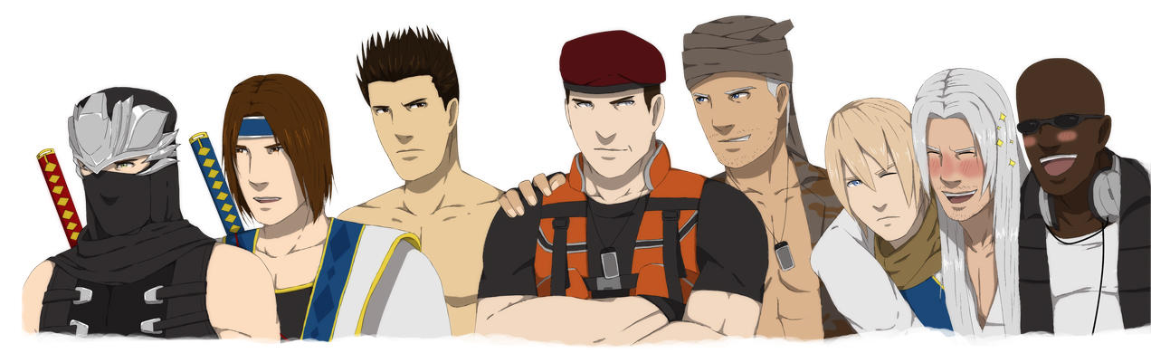 Male Characters of DOA by dagreenpillow on DeviantArt