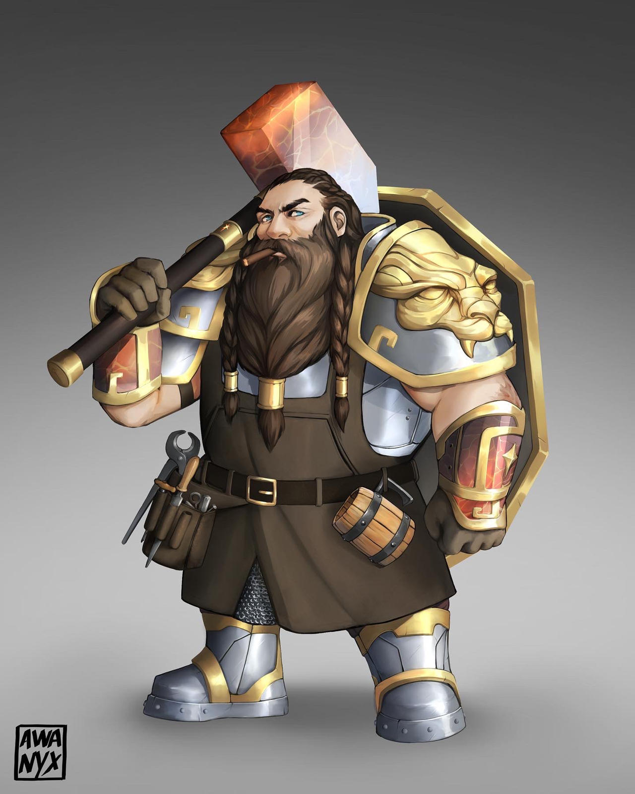Dwarf by Awanyxy on DeviantArt